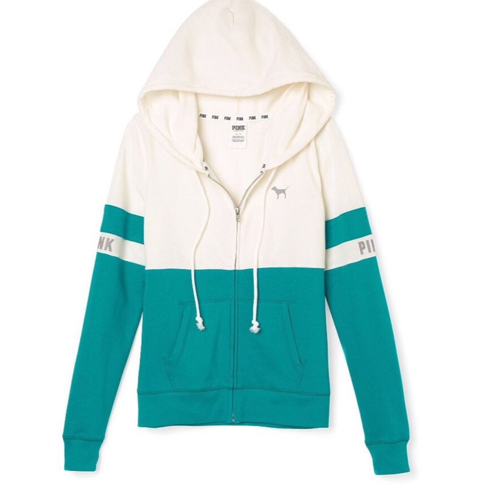 Victoria Secret PINK Turquoise Hoodie | Size XS